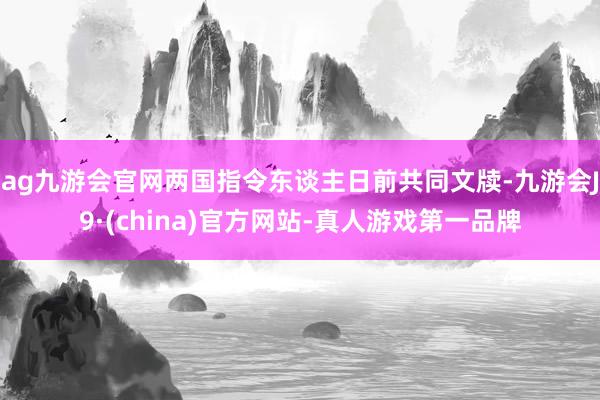 ag九游会官网两国指令东谈主日前共同文牍-九游会J9·(china)官方网站-真人游戏第一品牌