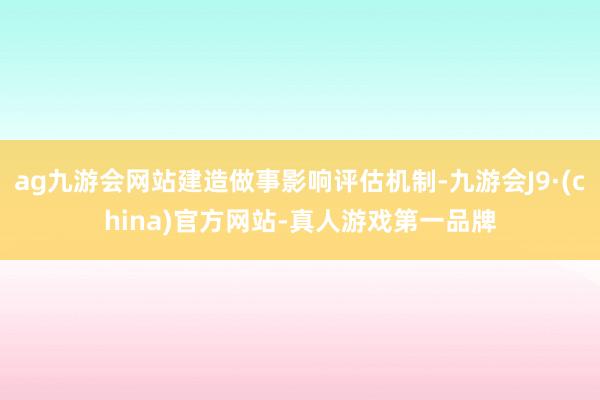 ag九游会网站建造做事影响评估机制-九游会J9·(china)官方网站-真人游戏第一品牌