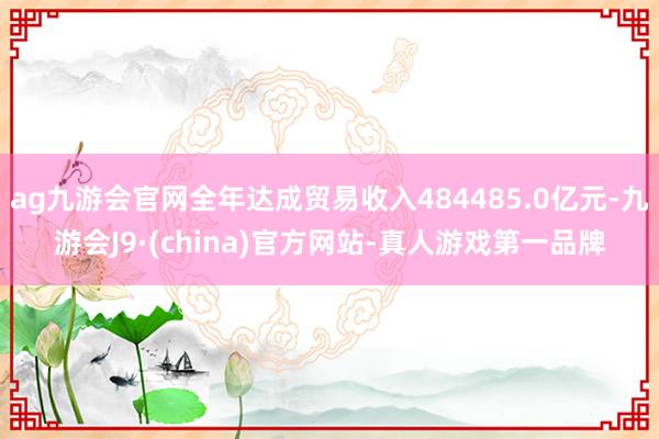 ag九游会官网全年达成贸易收入484485.0亿元-九游会J9·(china)官方网站-真人游戏第一品牌