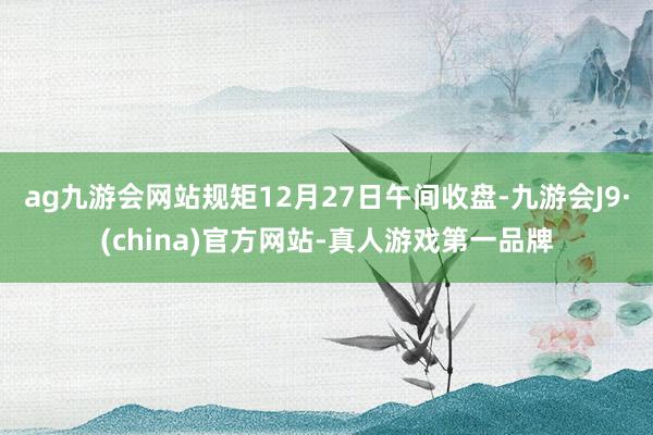 ag九游会网站规矩12月27日午间收盘-九游会J9·(china)官方网站-真人游戏第一品牌